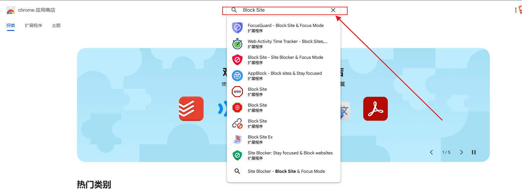 如何在Chrome中屏蔽特定网站2