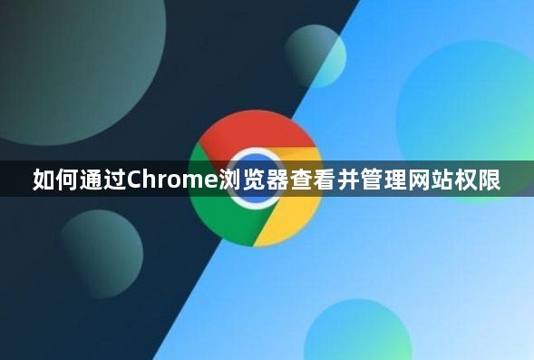 如何通过Chrome浏览器查看并管理网站权限1