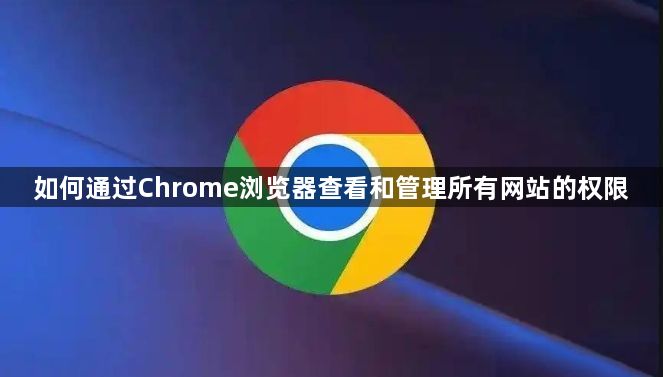 如何通过Chrome浏览器查看和管理所有网站的权限1