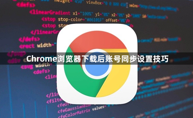 Chrome浏览器下载后账号同步设置技巧1