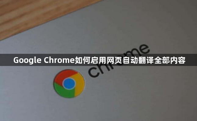Google Chrome如何启用网页自动翻译全部内容1