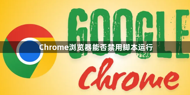 Chrome浏览器能否禁用脚本运行1
