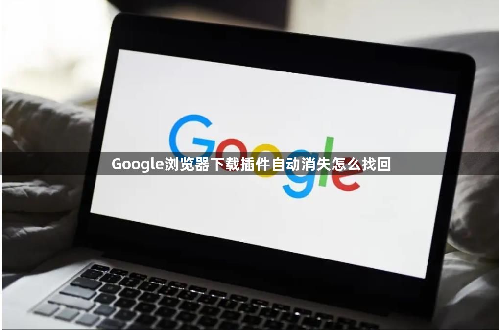 Google浏览器下载插件自动消失怎么找回1