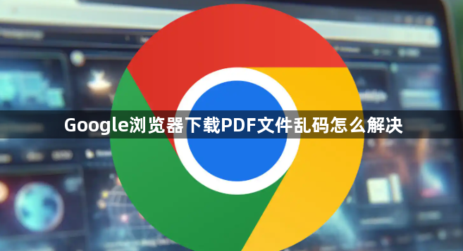 Google浏览器下载PDF文件乱码怎么解决1