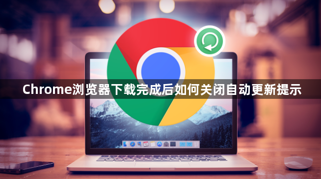 Chrome浏览器下载完成后如何关闭自动更新提示1