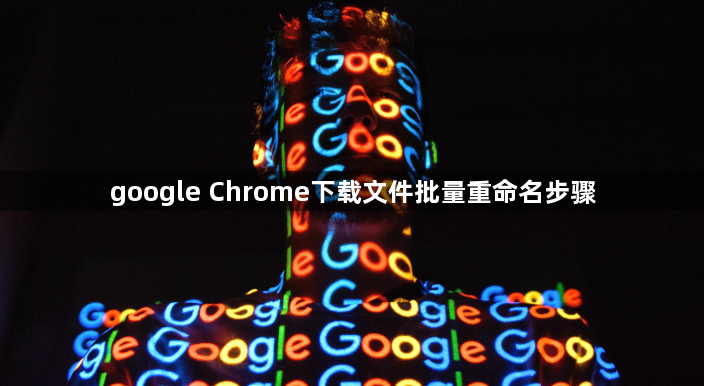 google Chrome下载文件批量重命名步骤1