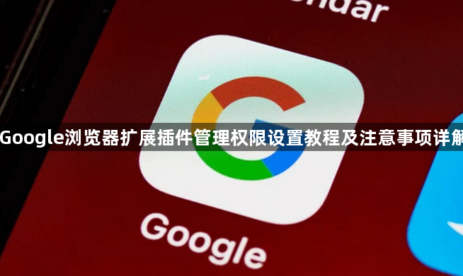 Google浏览器扩展插件管理权限设置教程及注意事项详解1