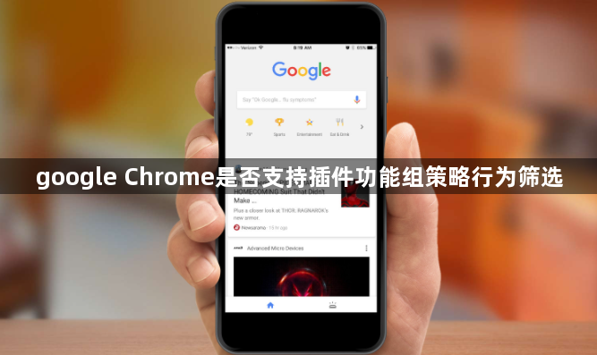 google Chrome是否支持插件功能组策略行为筛选1