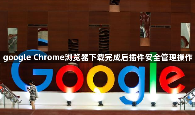 google Chrome浏览器下载完成后插件安全管理操作1