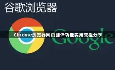 Chrome浏览器网页翻译功能实用教程分享1