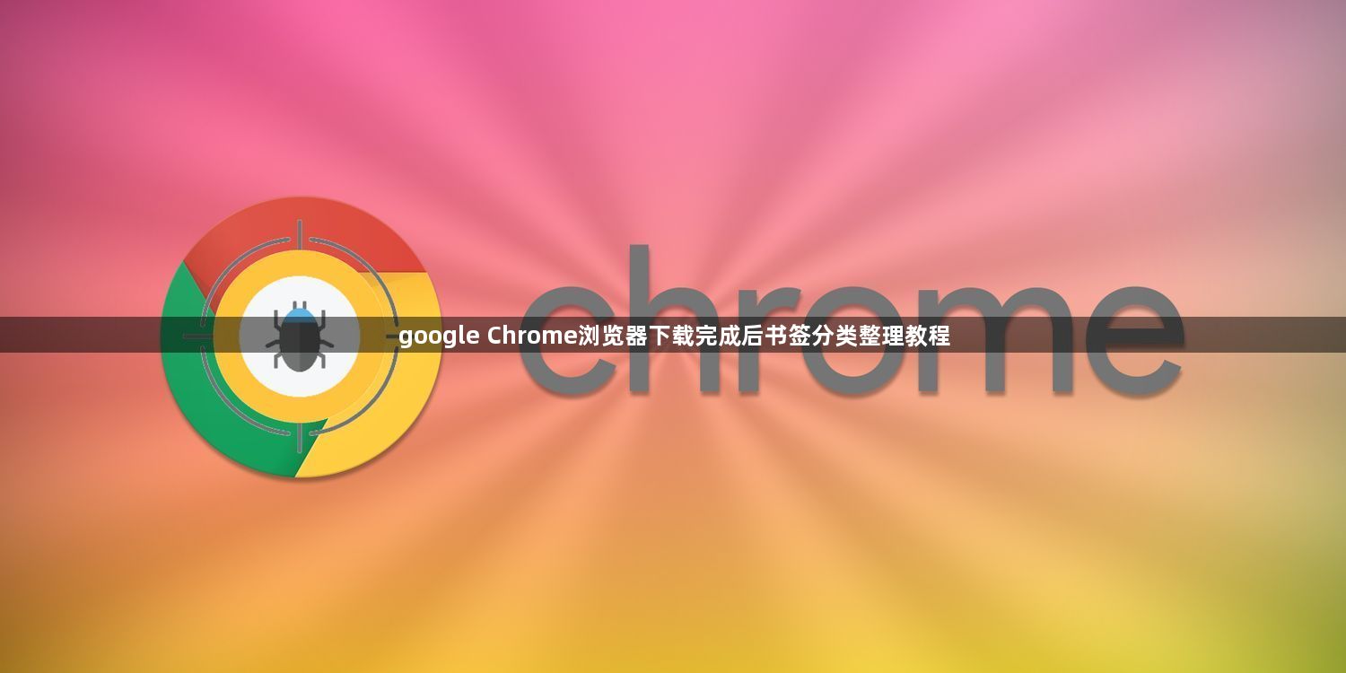 google Chrome浏览器下载完成后书签分类整理教程1