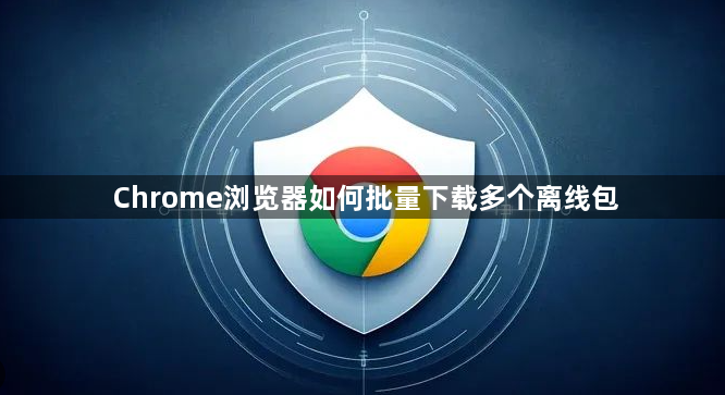 Chrome浏览器如何批量下载多个离线包1