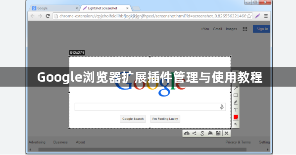 Google浏览器扩展插件管理与使用教程1