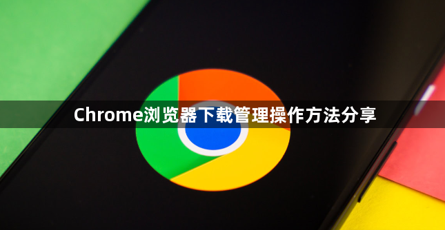 Chrome浏览器下载管理操作方法分享1