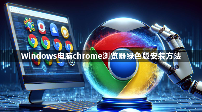 Windows电脑chrome浏览器绿色版安装方法1