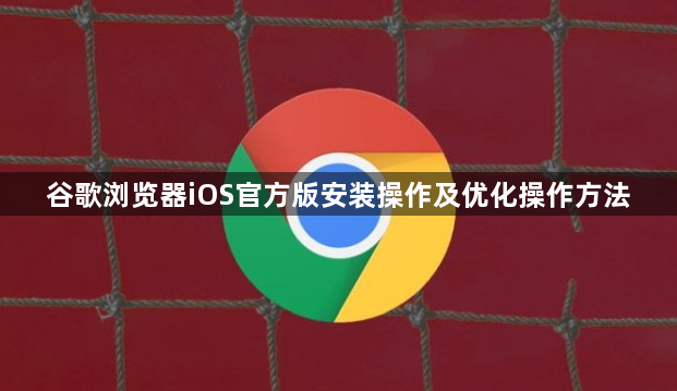 谷歌浏览器iOS官方版安装操作及优化操作方法1