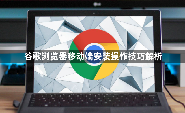 谷歌浏览器移动端安装操作技巧解析1