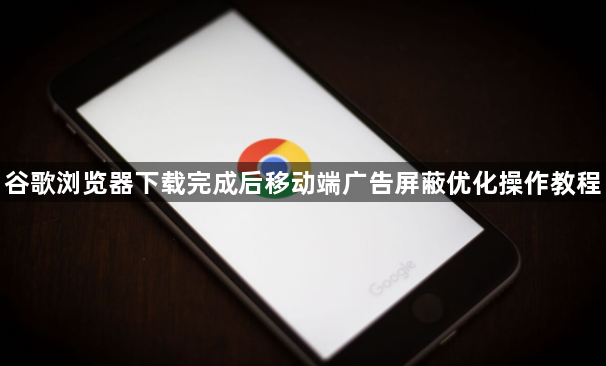 谷歌浏览器下载完成后移动端广告屏蔽优化操作教程1