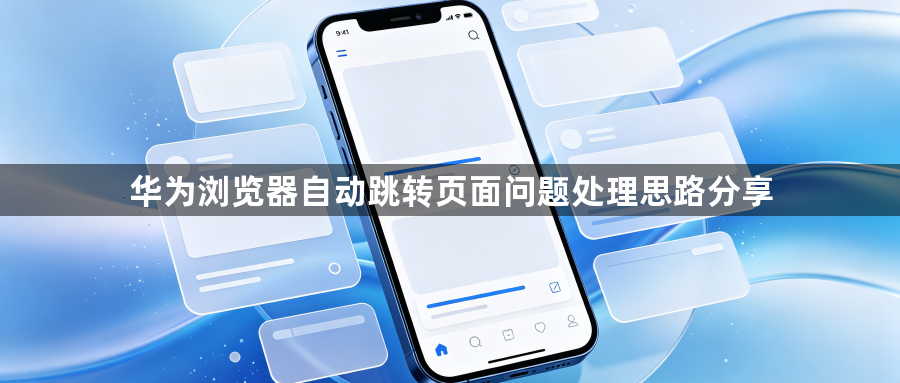 华为浏览器自动跳转页面问题处理思路分享1