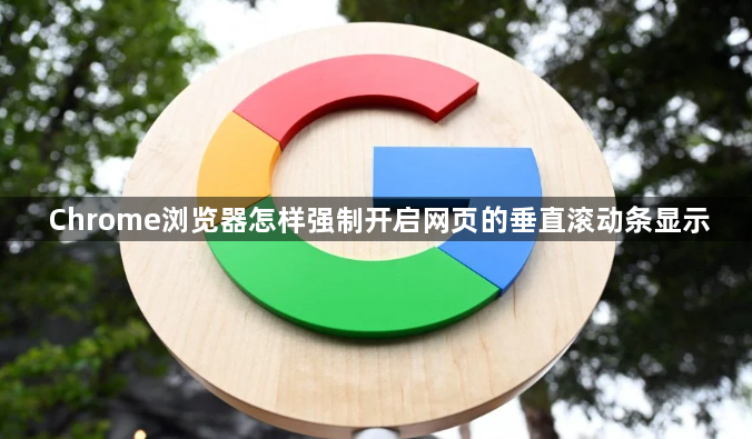Chrome浏览器怎样强制开启网页的垂直滚动条显示1