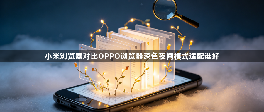 小米浏览器对比OPPO浏览器深色夜间模式适配谁好1