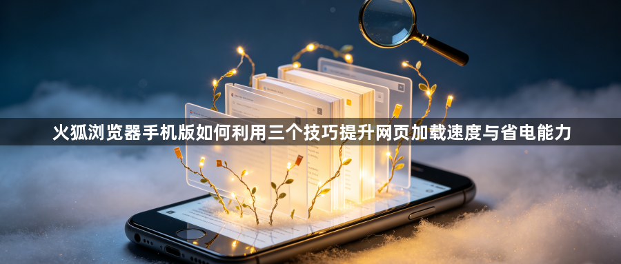 火狐浏览器手机版如何利用三个技巧提升网页加载速度与省电能力1