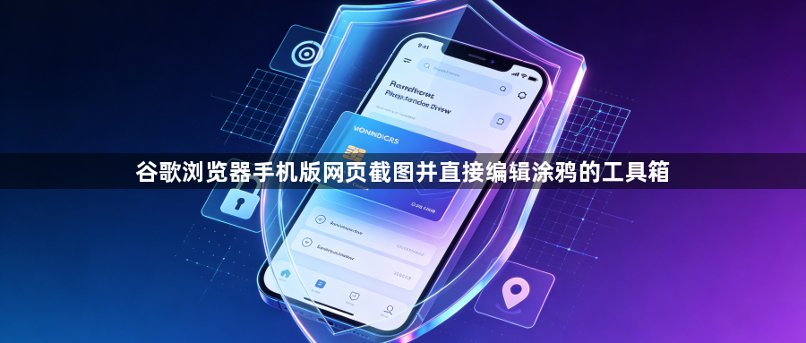 谷歌浏览器手机版网页截图并直接编辑涂鸦的工具箱1