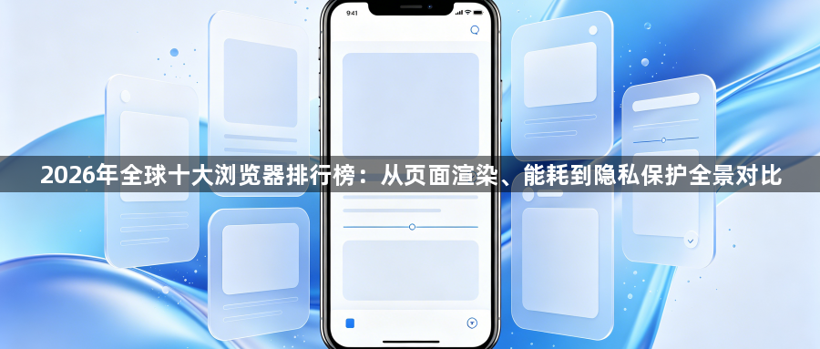 2026年全球十大浏览器排行榜：从页面渲染、能耗到隐私保护全景对比1