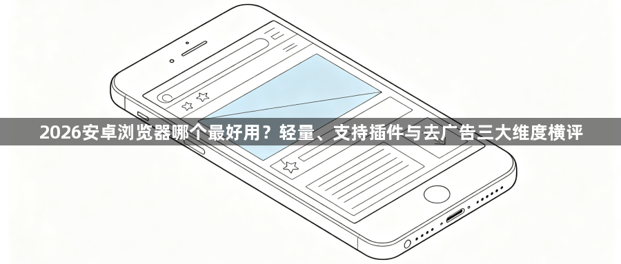 2026安卓浏览器哪个最好用？轻量、支持插件与去广告三大维度横评1