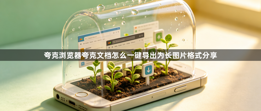 夸克浏览器夸克文档怎么一键导出为长图片格式分享1