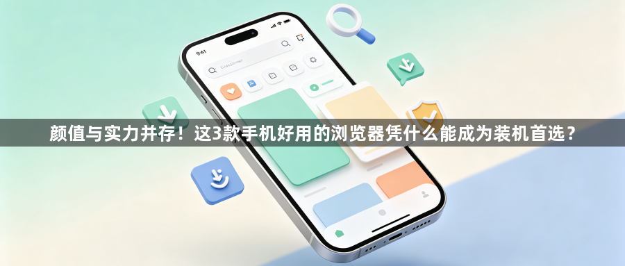 颜值与实力并存！这3款手机好用的浏览器凭什么能成为装机首选？1