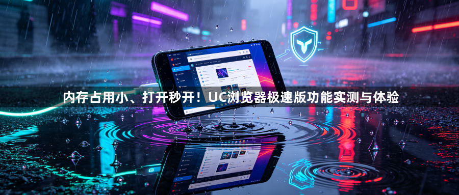 内存占用小、打开秒开！UC浏览器极速版功能实测与体验1