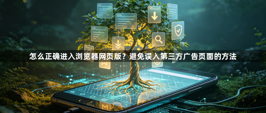 怎么正确进入浏览器网页版？避免误入第三方广告页面的方法1