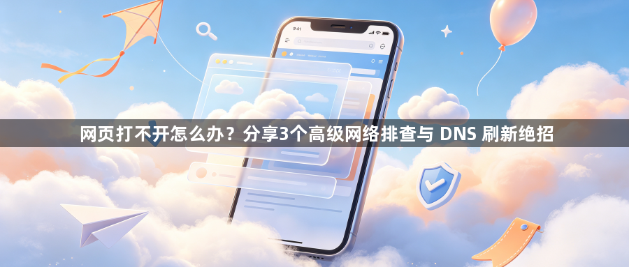 网页打不开怎么办？分享3个高级网络排查与 DNS 刷新绝招1