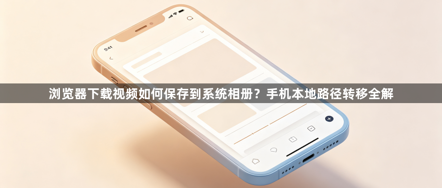 浏览器下载视频如何保存到系统相册？手机本地路径转移全解1