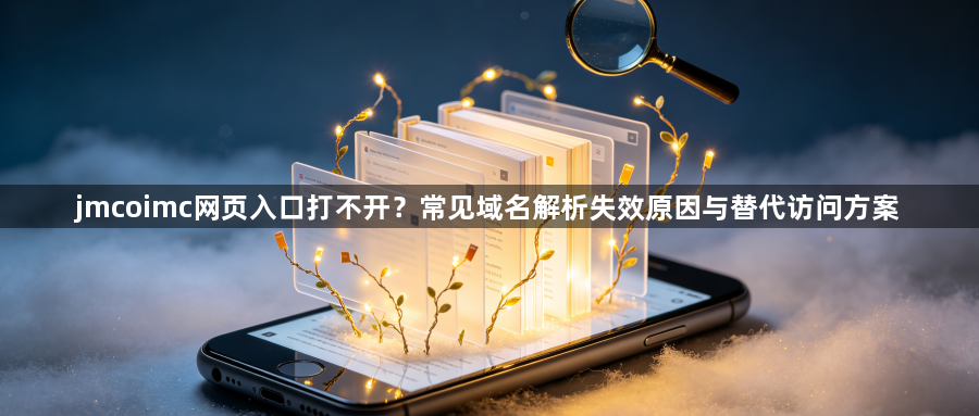 jmcoimc网页入口打不开？常见域名解析失效原因与替代访问方案1