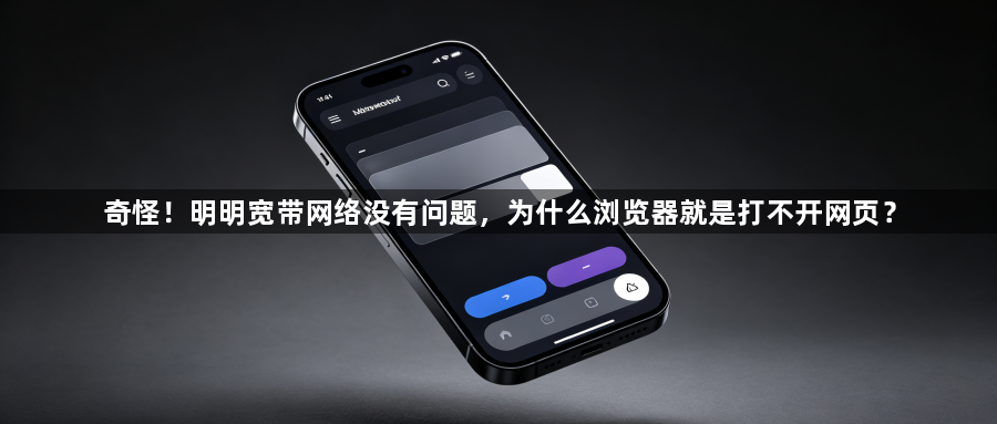 奇怪！明明宽带网络没有问题，为什么浏览器就是打不开网页？1