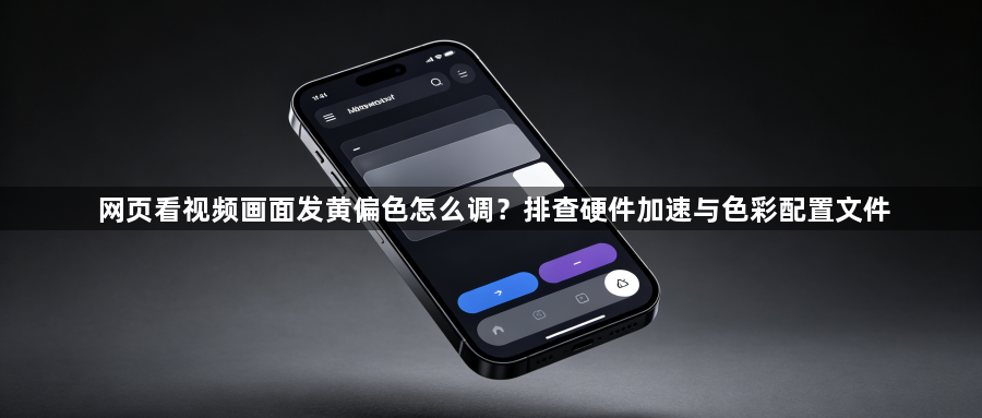 网页看视频画面发黄偏色怎么调？排查硬件加速与色彩配置文件1