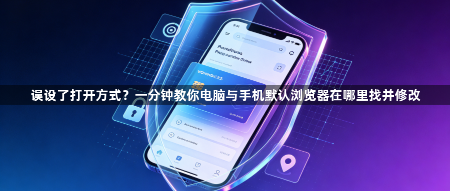 误设了打开方式？一分钟教你电脑与手机默认浏览器在哪里找并修改1