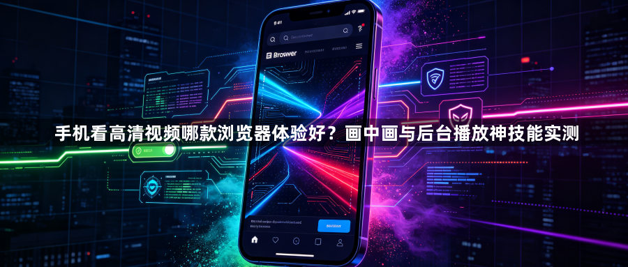 手机看高清视频哪款浏览器体验好？画中画与后台播放神技能实测1