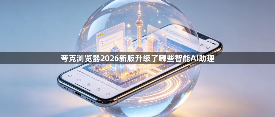 夸克浏览器2026新版升级了哪些智能AI助理1