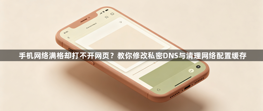 手机网络满格却打不开网页?教你修改私密DNS与清理网络配置缓存1