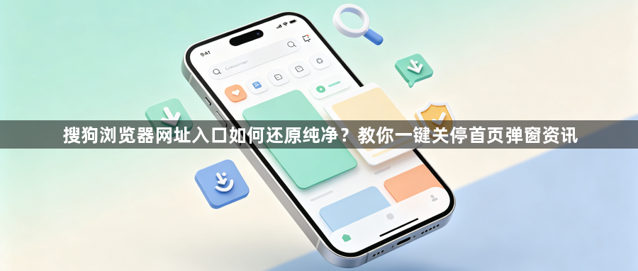 搜狗浏览器网址入口如何还原纯净？教你一键关停首页弹窗资讯1