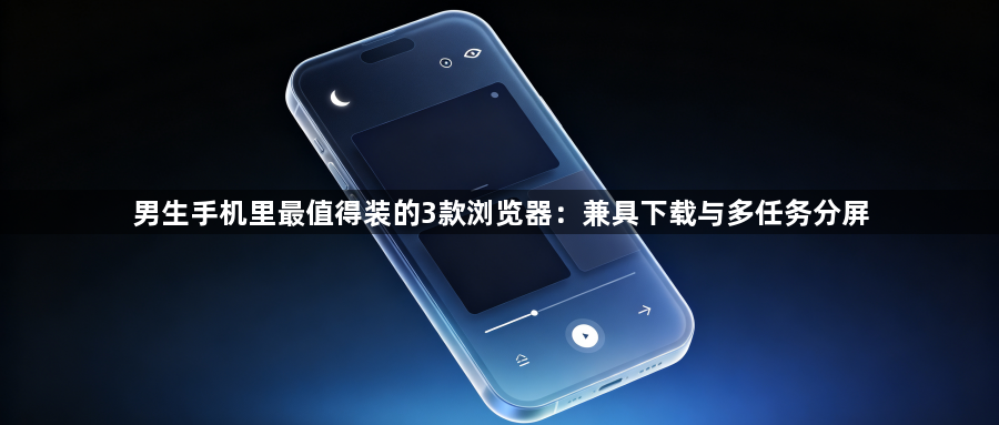 男生手机里最值得装的3款浏览器：兼具下载与多任务分屏1