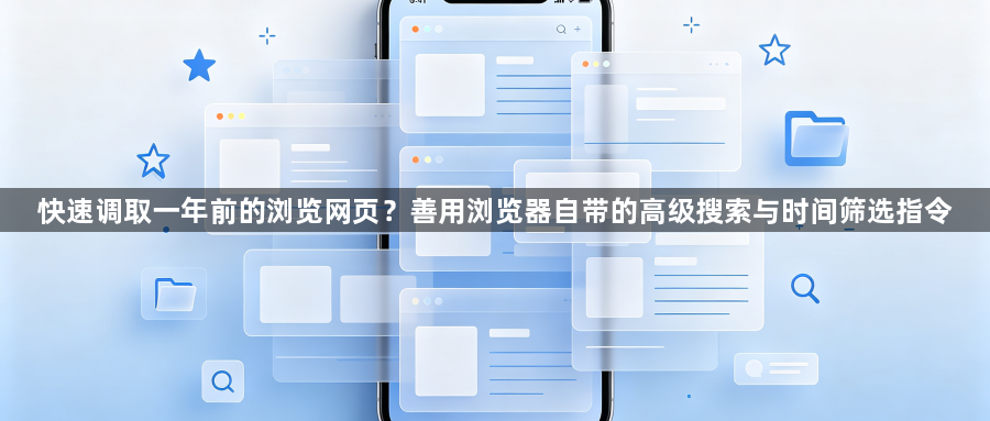 快速调取一年前的浏览网页？善用浏览器自带的高级搜索与时间筛选指令1
